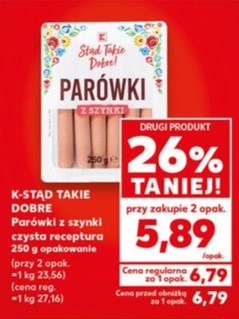 parówki z szynki czysta receptura