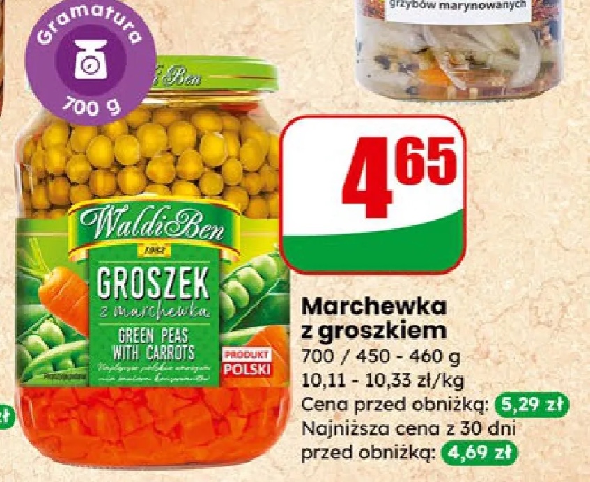 marchewka z groszkiem