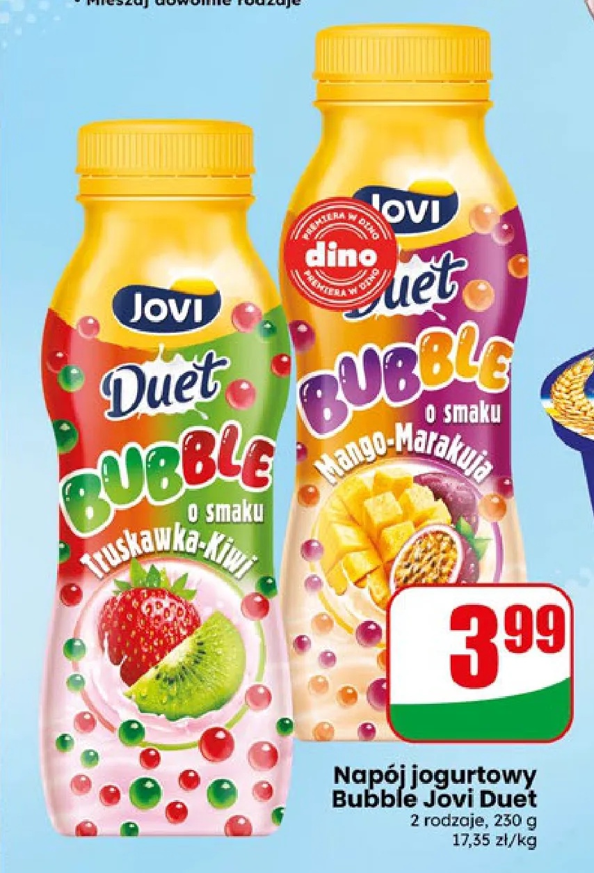 napój jogurtowy bubble jovi duet