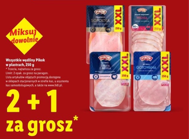 Wszystkie wędliny w plastrach