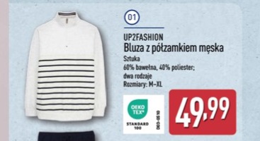 bluza z półzamkiem męska
