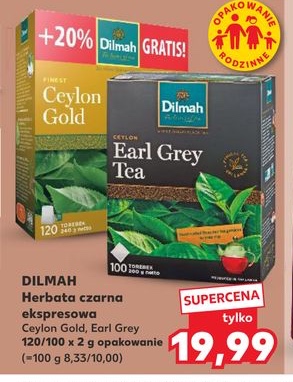 herbata czarna ekspresowa Ceylon Gold, Earl Grey