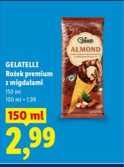 rożek premium z migdałami