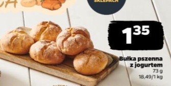 bułka pszenna z jogurtem