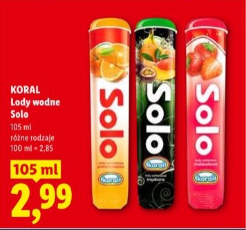 lody wodne solo