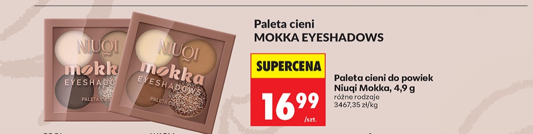 paleta cieni do powiek mokka eyeshadows