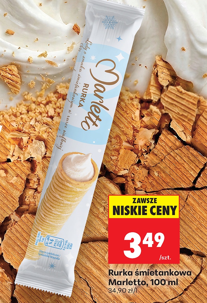 wafel lodowy śmietankowy