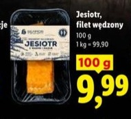 jesiotr filet wędzony