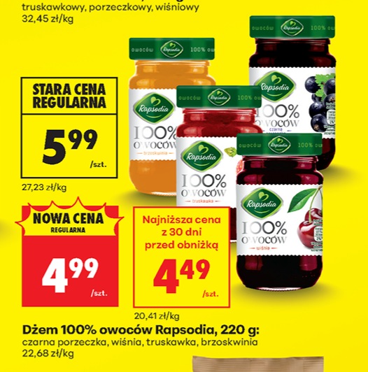 dżem 100% owoców