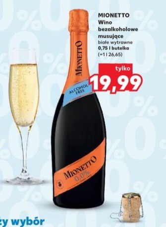 wino bezalkoholowe musujące białe wytrawne
