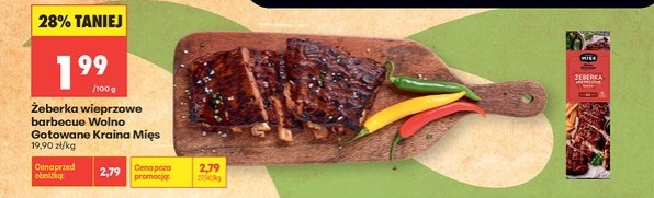 żeberka wieprzowe barbecue gotowane