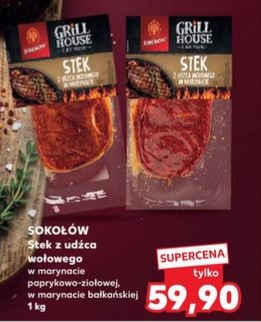 stek z udźca wołowego w marynacie