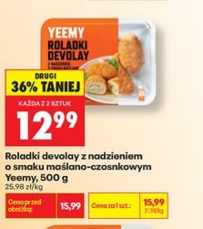 roladki devolay o smaku maślano-czosnkowym