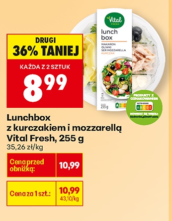 lunchbox z kurczaczkiem i mozzarellą