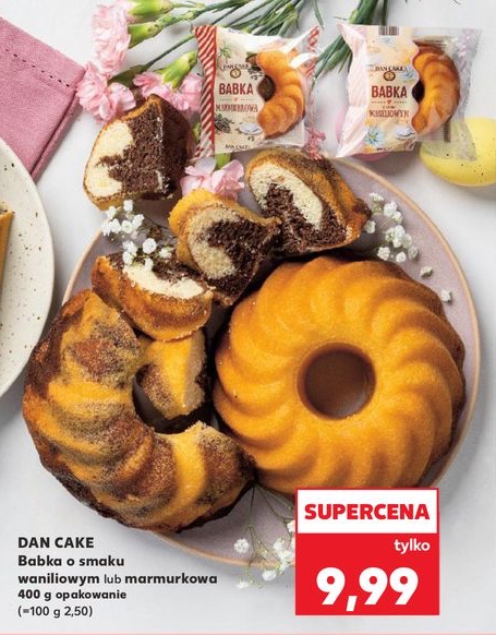 babka waniliowa lub marmurkowa