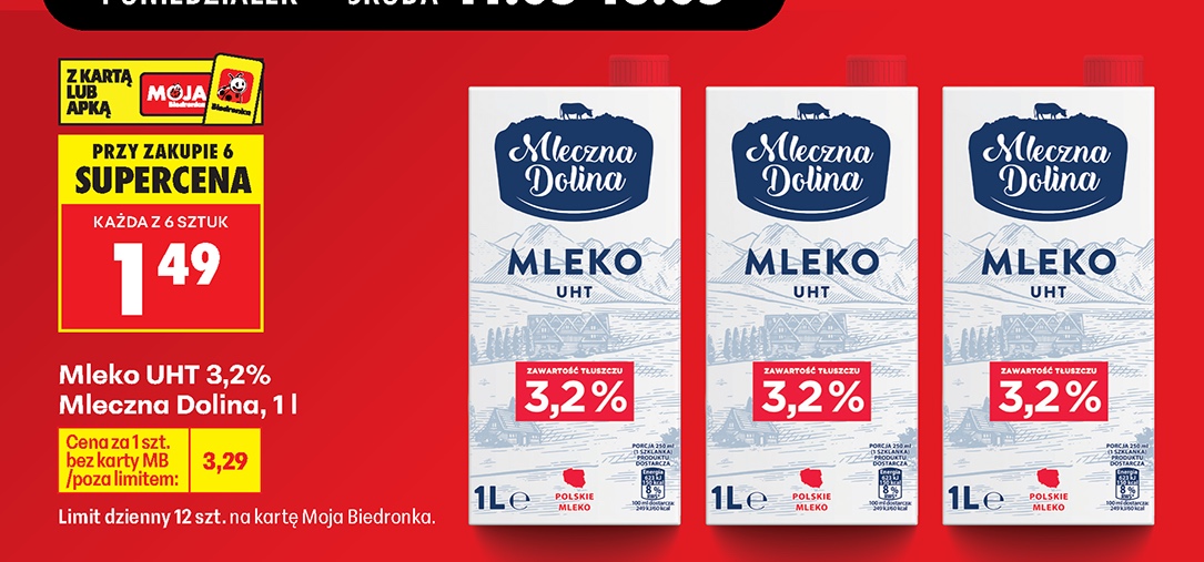 mleko UHT 3,2%