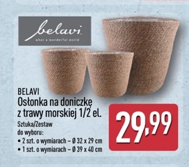 osłonka na doniczkę z trawy morskiej