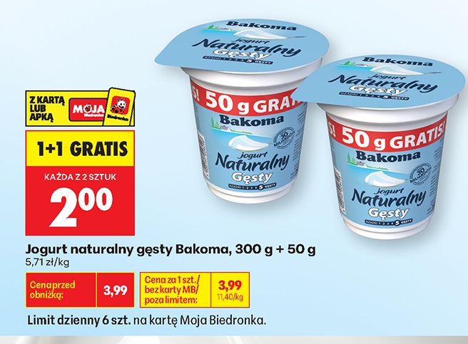 jogurt naturalny gęsty