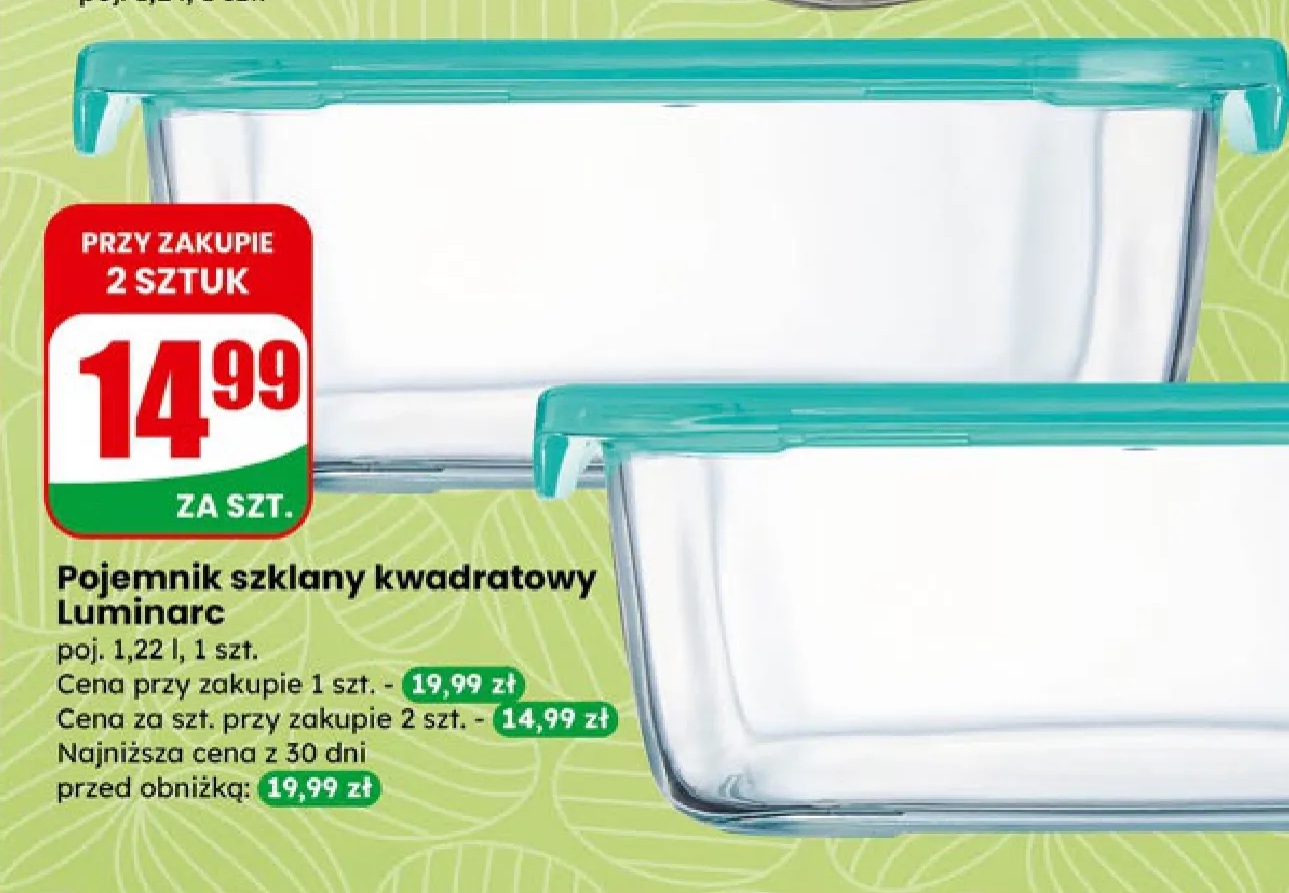 pojemnik szklany kwadratowy
