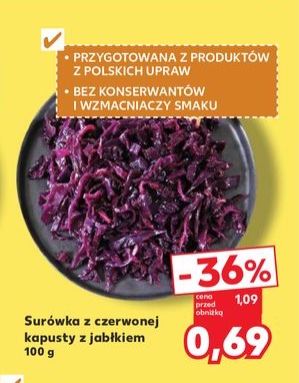 surówka z czerwonej kapusty z jabłkiem