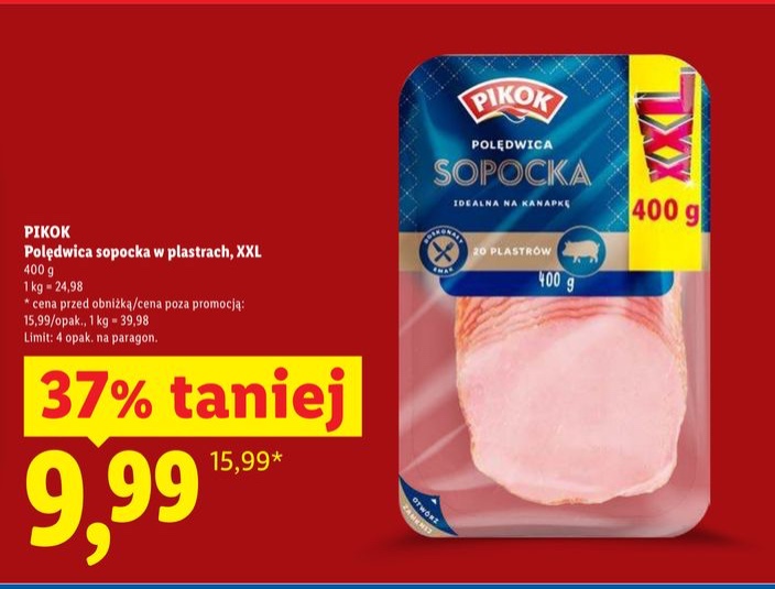 polędwica sopocka w plastrach