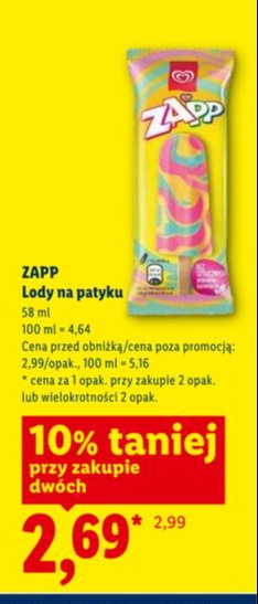 lody na patyku