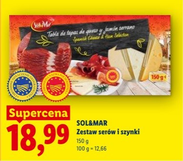 zestaw serów i szynki