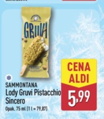 lody gruvi pistacchio sincero