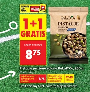 pistacje prażone solone