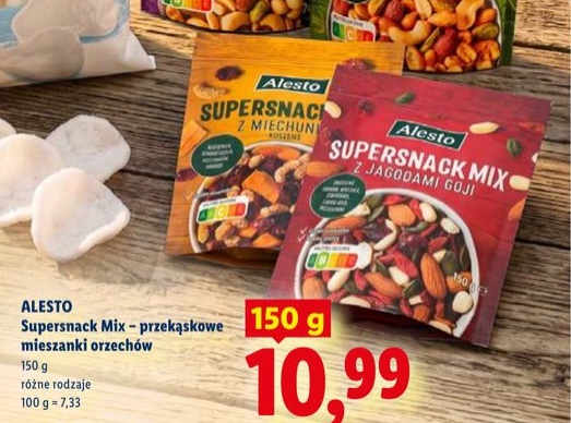 mieszanka orzechów z żurawiną i soją