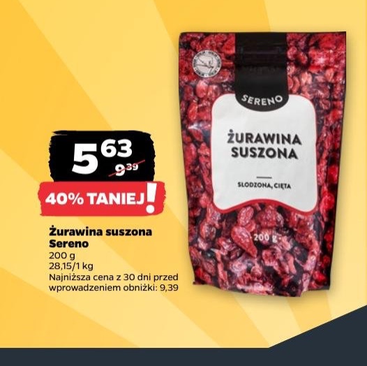 żurawina suszona