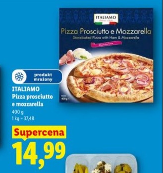pizza prosciutto e mozzarella