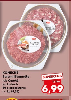 salami baguette lub comté