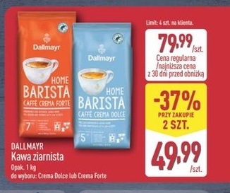 kawa ziarnista Crema Dolce lub Forte