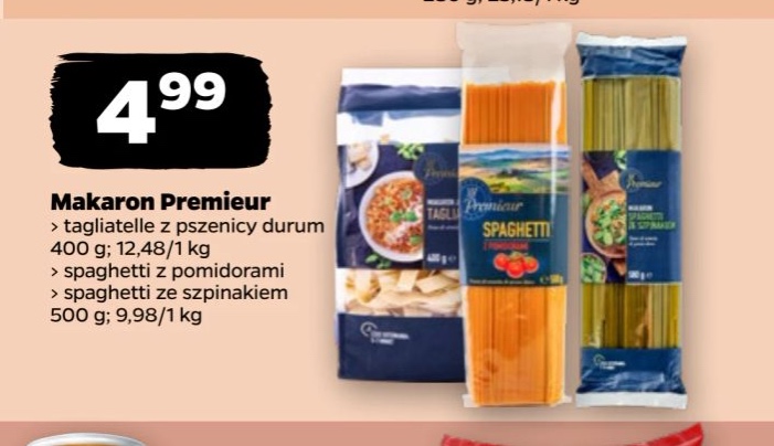 makaron tagliatelle z pszenicy durum