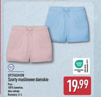 szorty muślinowe damskie