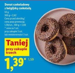 donut czekoladowy z belgijską czekoladą