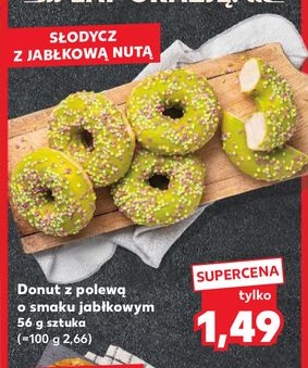donut z polewą o smaku jabłkowym