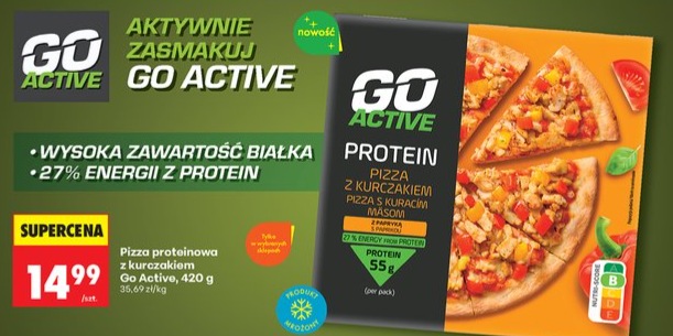 pizza proteinowa z kurczakiem i papryką