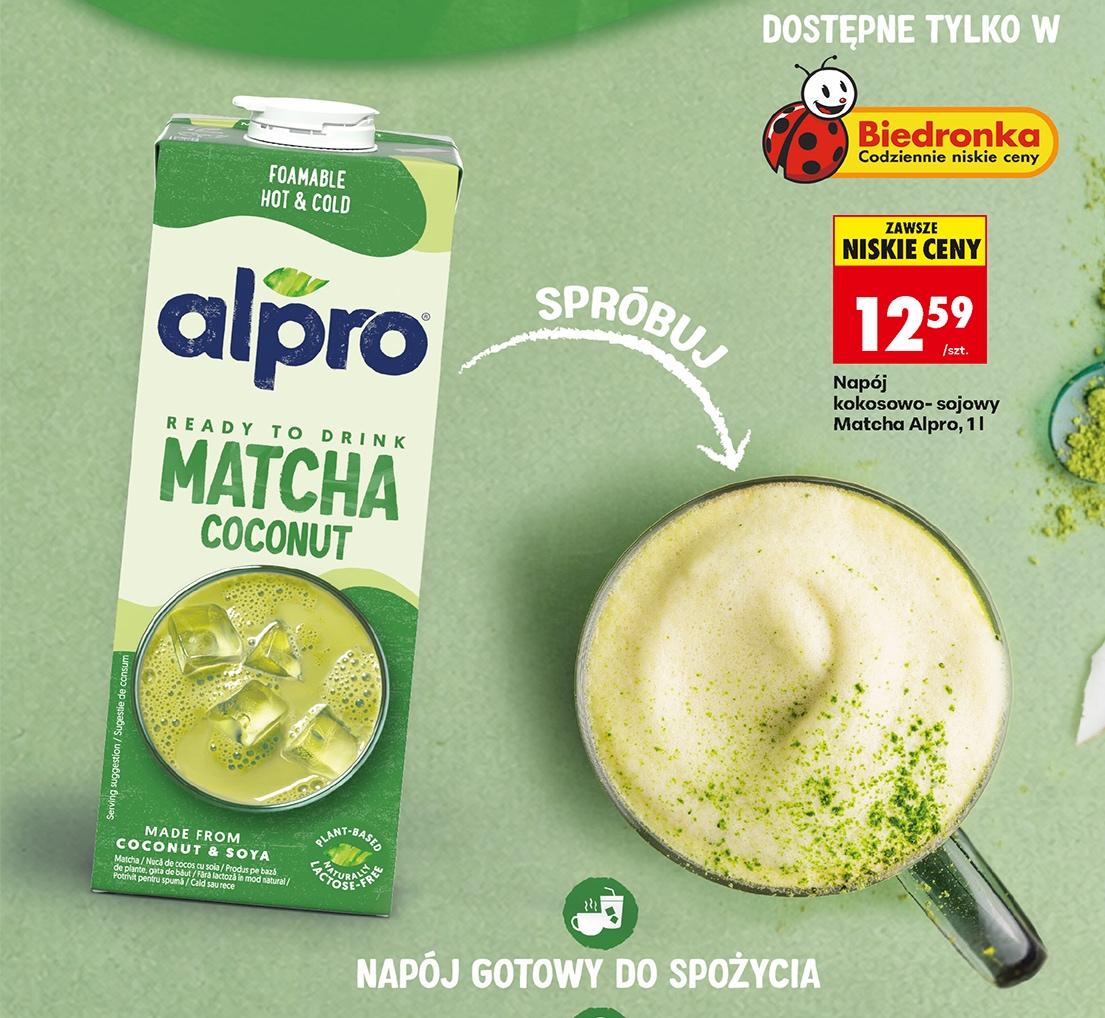 napój kokosowo-sojowy matcha