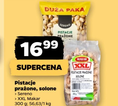 pistacje prażone solone