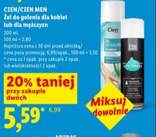 żel do golenia dla kobiet lub dla mężczyzn