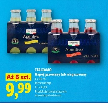 napój gazowany lub niegazowany