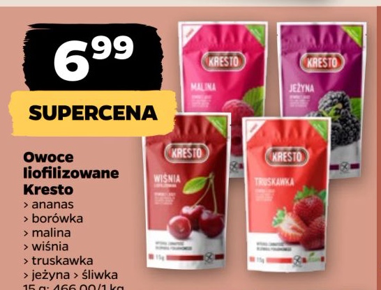 owoc liofilizowany ananas