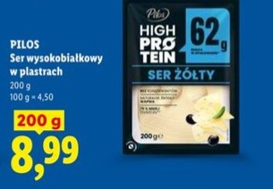 ser żółty wysokobiałkowy w plastrach