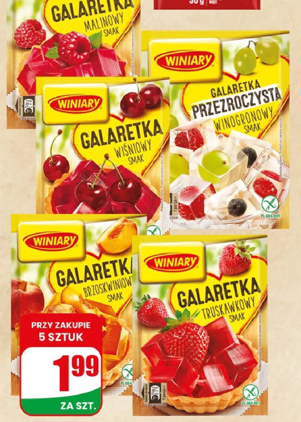 galaretka różne rodzaje