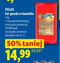 ser żółty gouda w kawałku