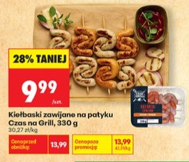 kiełbaski zawijane na patyku