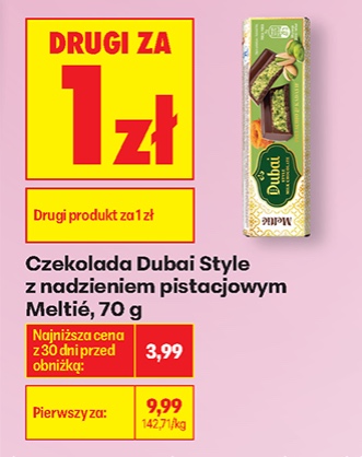 czekolada dubai style z nadzieniem pistacjowym