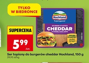 ser topiony do burgerów cheddar